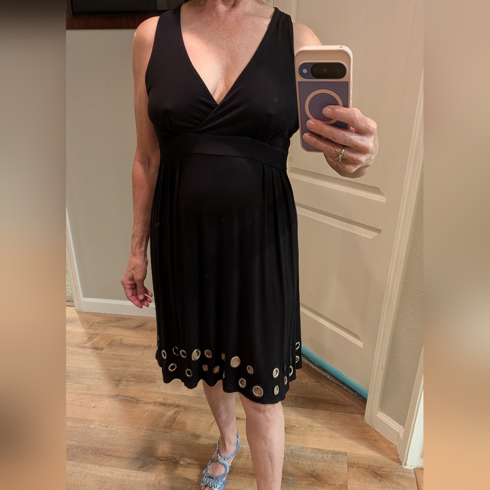 Elegant Black Sleeveless Halter Dress By I.N.C. Macy's Brand